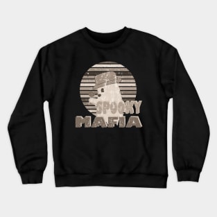 halloween spooky mafia ghost Crewneck Sweatshirt